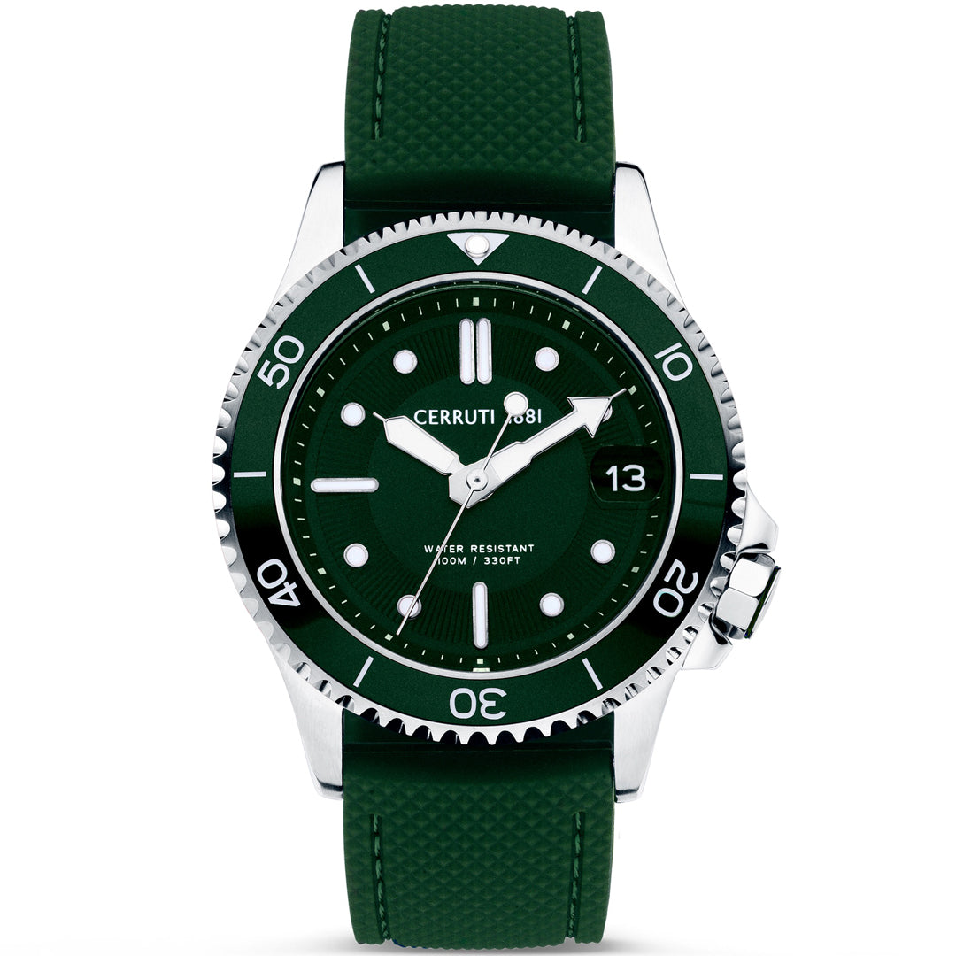 CERRUTI 1881, PESARO GREEN MEN'S WATCH - Khaled Watches Lebanon