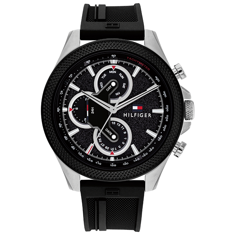 TOMMY HILFIGER, CLARK BLACK MEN'S WATCH - Khaled Watches Lebanon