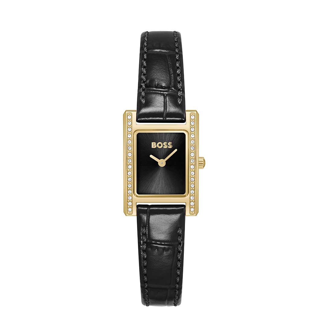 Boss Lucy Precious Black watch, authentic, Lebanon