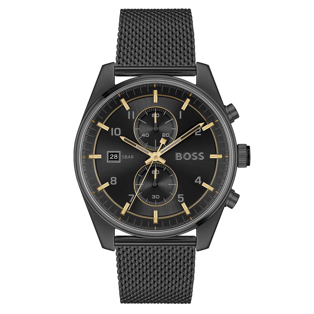 Boss Sky Traveller Mesh Black watch, authentic, Lebanon