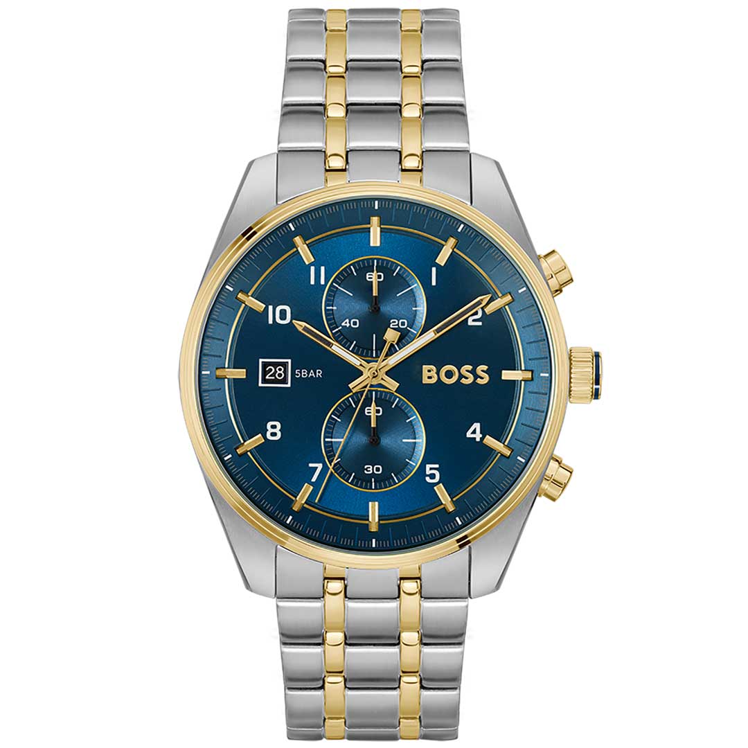 Boss Sky Traveller Two-Tone watch, authentic, Lebanon