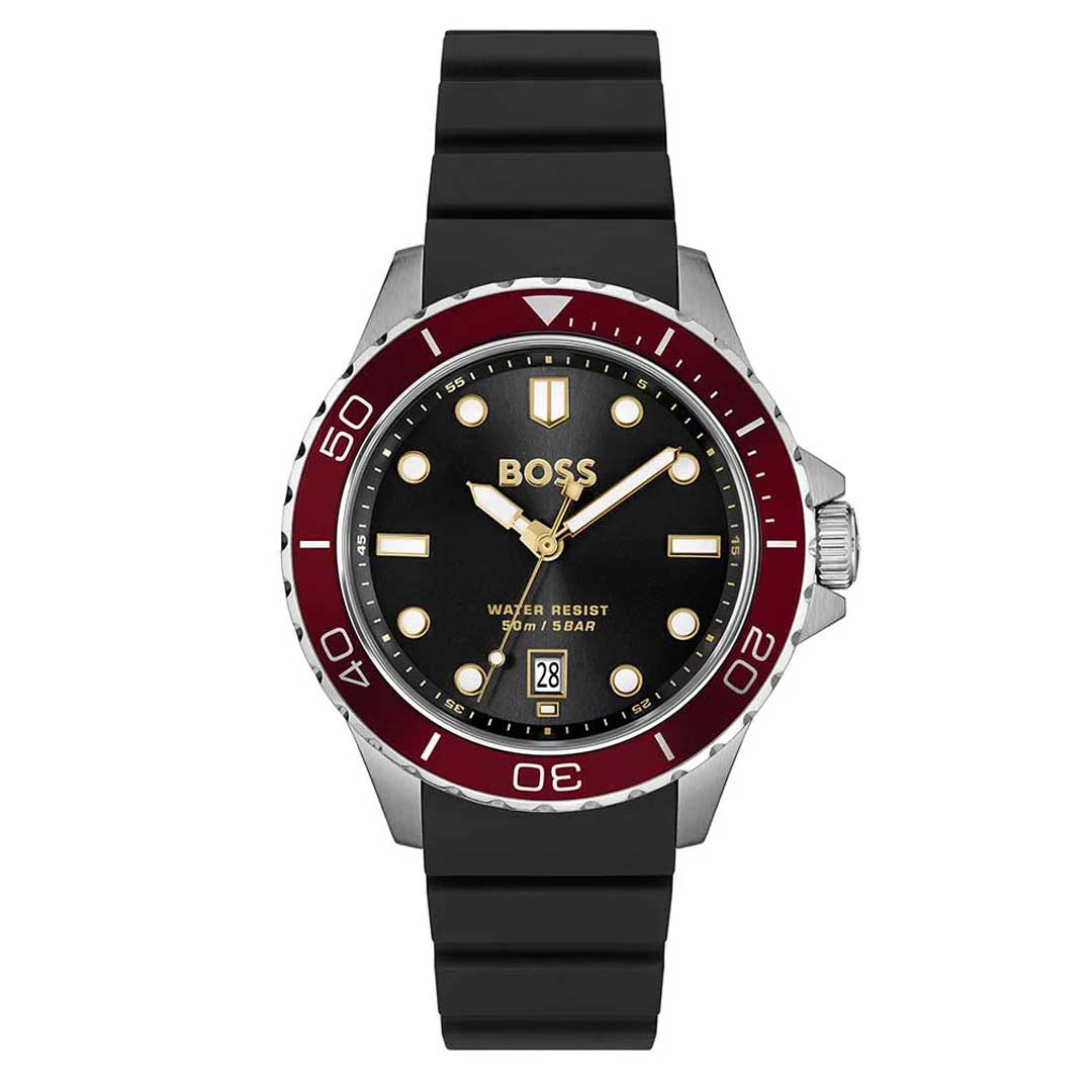 Boss Troper Sport Black Rubber watch, authentic, Lebanon