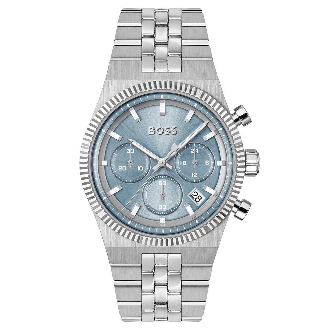 BOSS, CANDOR PRIME LIGHT BLUE MEN'S WATCH - Khaled Watches Lebanon