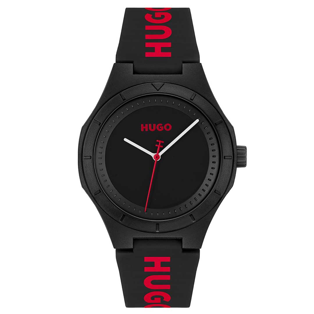 HUGO, LIT FOR HIM BLACK MEN'S WATCH II - Khaled Watches Lebanon