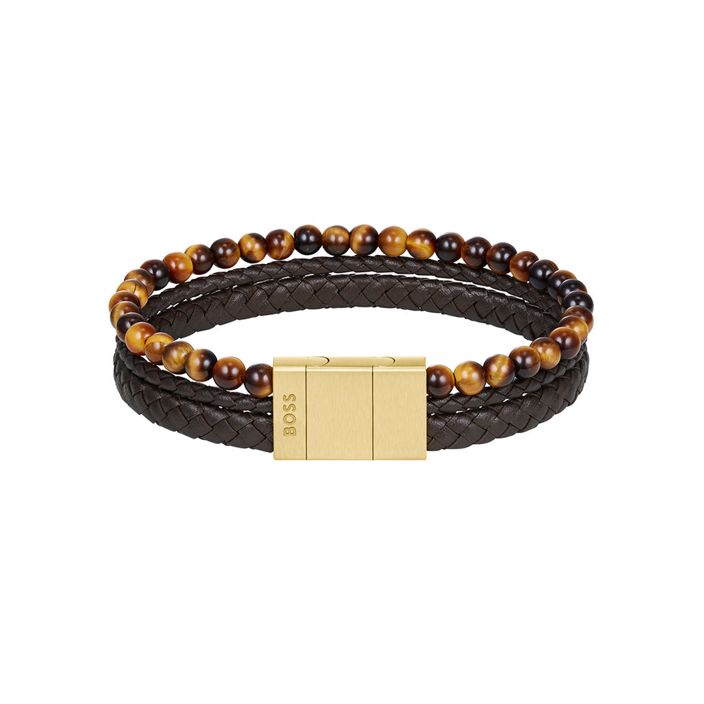BOSS, SPHERE MIXED BRACELET - Khaled Watches Lebanon