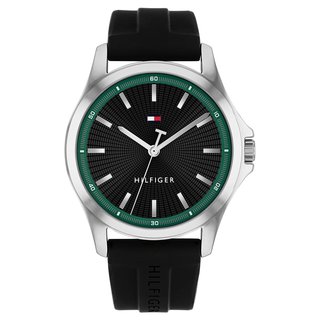 TOMMY HILFIGER, BRUCE BLACK MEN'S WATCH - Khaled Watches Lebanon
