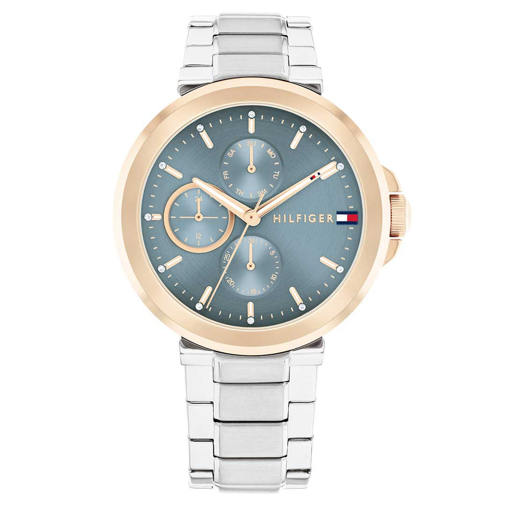 Tommy Hilfiger Lori Blue Rose Gold watch - Khaled Watches Lebanon