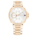 Tommy Hilfiger Lori White Carnation Gold watch - Khaled Watches Lebanon