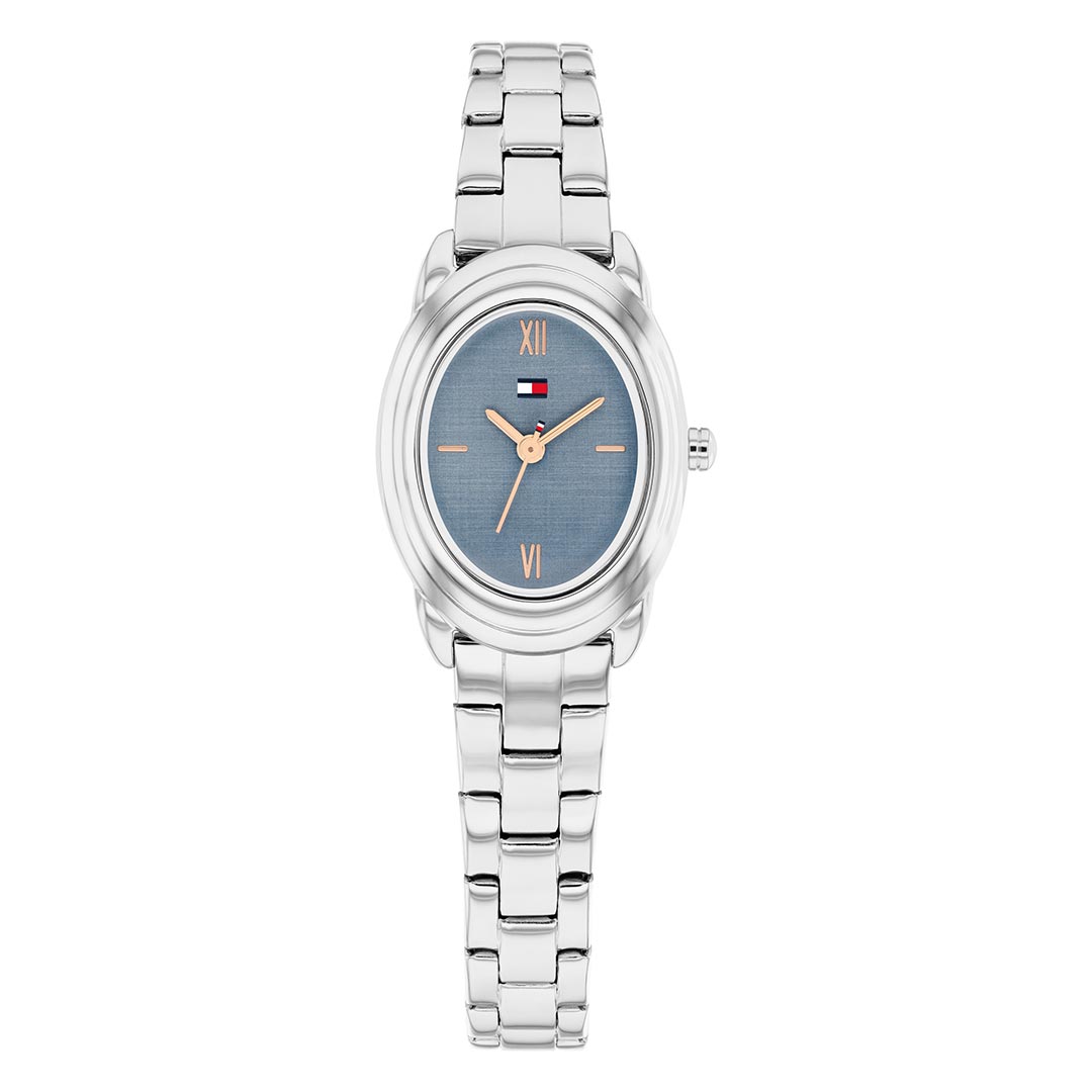 TOMMY HILFIGER, DEMI OVAL BLUE WOMEN'S WATCH - Khaled Watches Lebanon