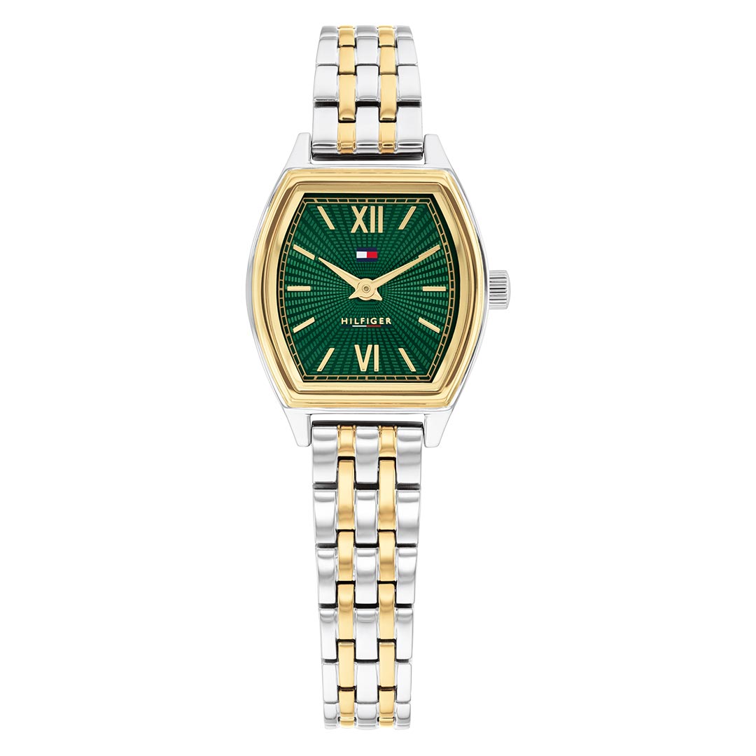 TOMMY HILFIGER, NORAH GREEN TWO-TONE WOMEN'S WATCH - Khaled Watches Lebanon