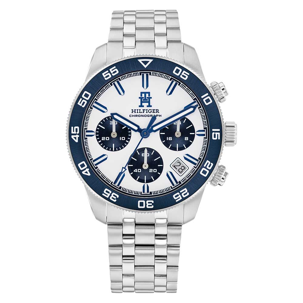Tommy Hilfiger TH85 Chrono White Navy watch - Khaled Watches Lebanon