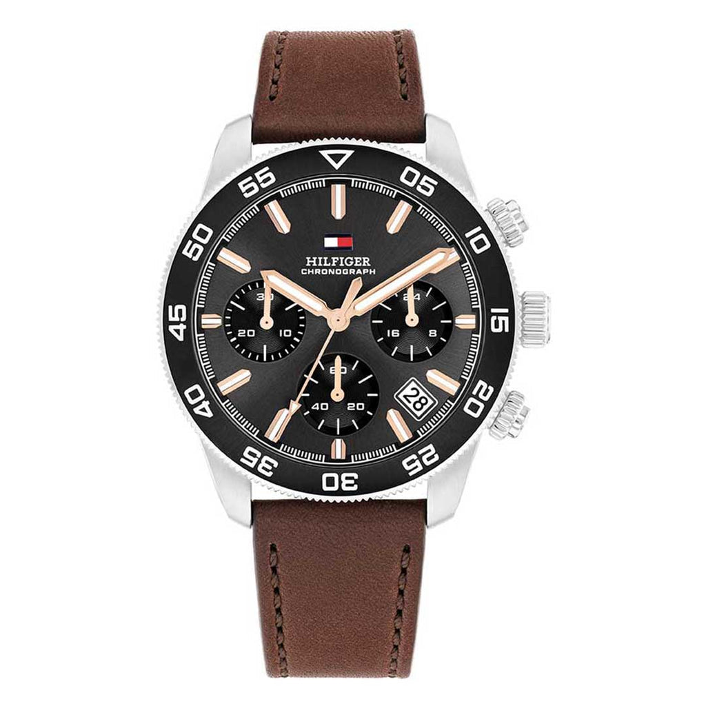 Tommy Hilfiger TH85 Chrono Grey Brown watch - Khaled Watches Lebanon
