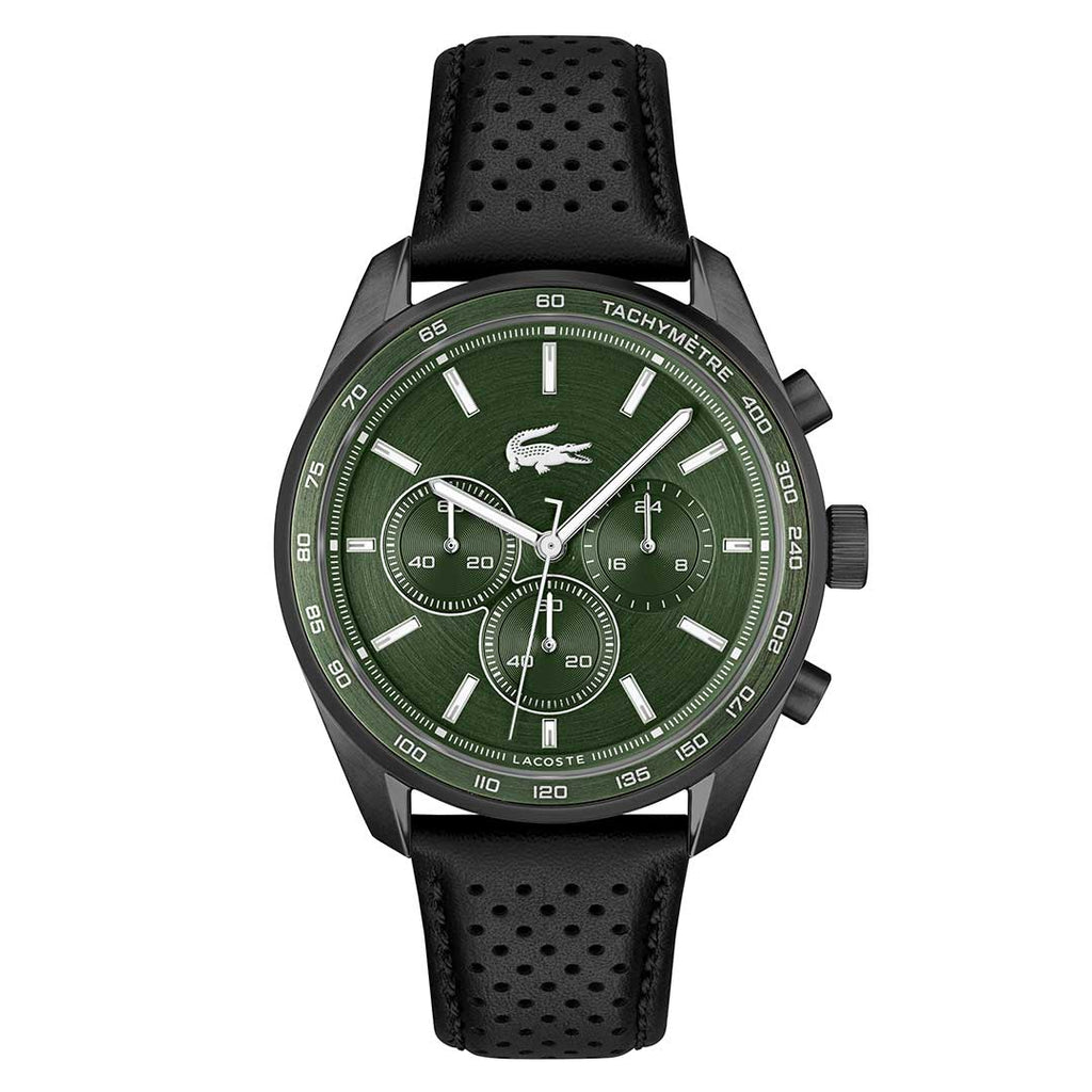 Lacoste Vancouver Green Black watch - Khaled Watches Lebanon