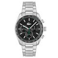Lacoste Boston Black Steel watch - Khaled Watches Lebanon