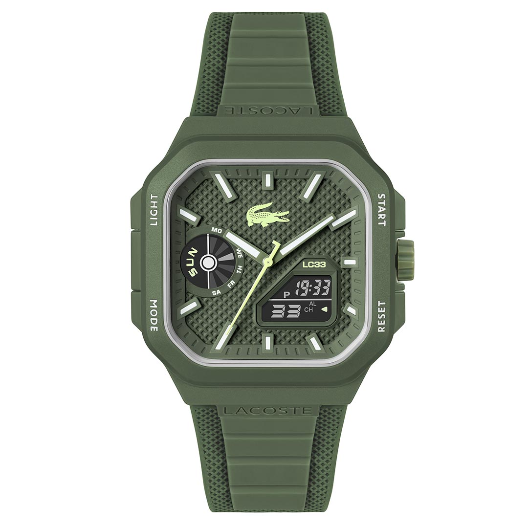 LACOSTE, LC33 SQUARE GREEN MEN'S WATCH - Khaled Watches Lebanon