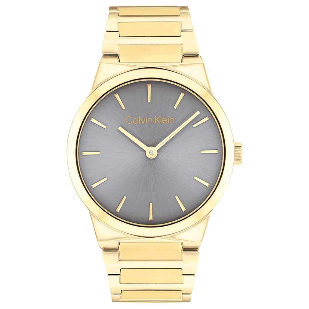 Calvin Klein CK Linear Elegance grey gold watch - Khaled Watches Lebanon