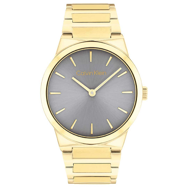 Calvin Klein CK Linear Elegance Grey Gold watch, authentic, Lebanon
