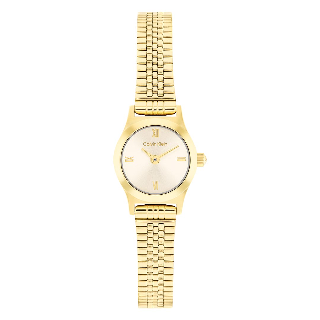 CALVIN KLEIN, CONTEMPORARY GOLD PLATED WOMEN'S WATCH - Khaled Watches Lebanon