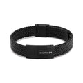 TOMMY HILFIGER, NAUTICAL MESH BLACK IP BRACELET - Khaled Watches Lebanon