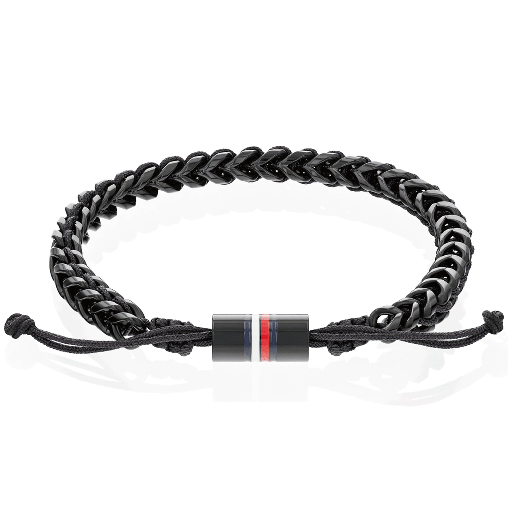 TOMMY HILFIGER, BRAIDED METAL NYLON BRACELET - Khaled Watches Lebanon