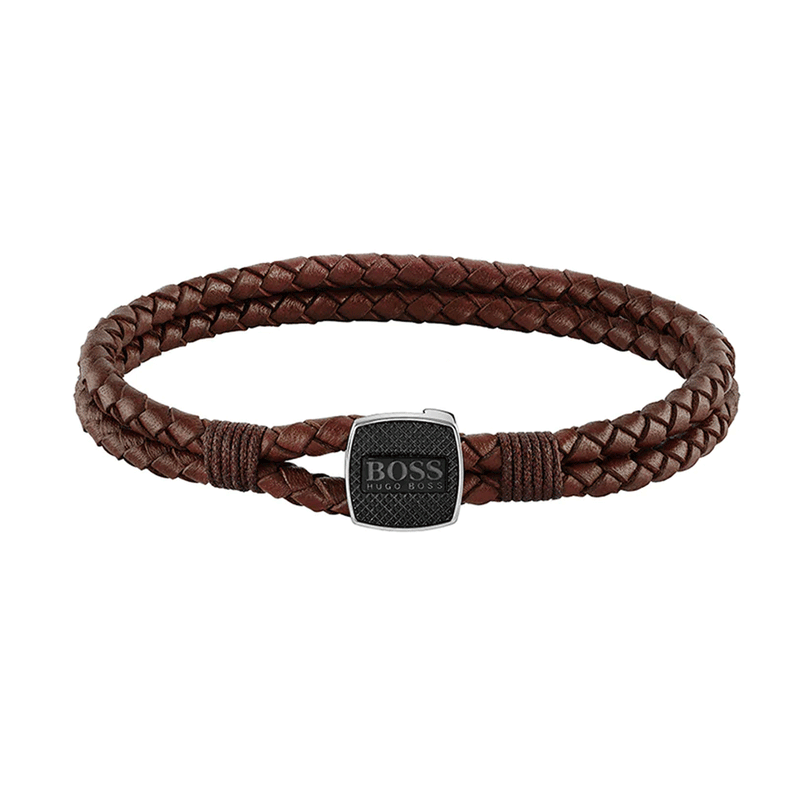 BOSS, SEAL BROWN BRACELET - Khaled Watches Lebanon