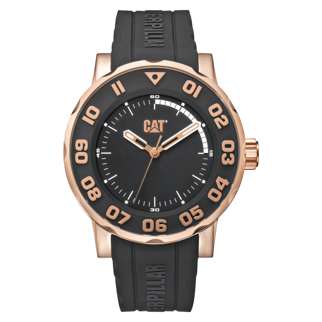 Caterpillar Bold II black rose gold watch - Khaled Watches Lebanon