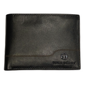 Sergio Tacchini black leather wallet - Khaled Watches Lebanon