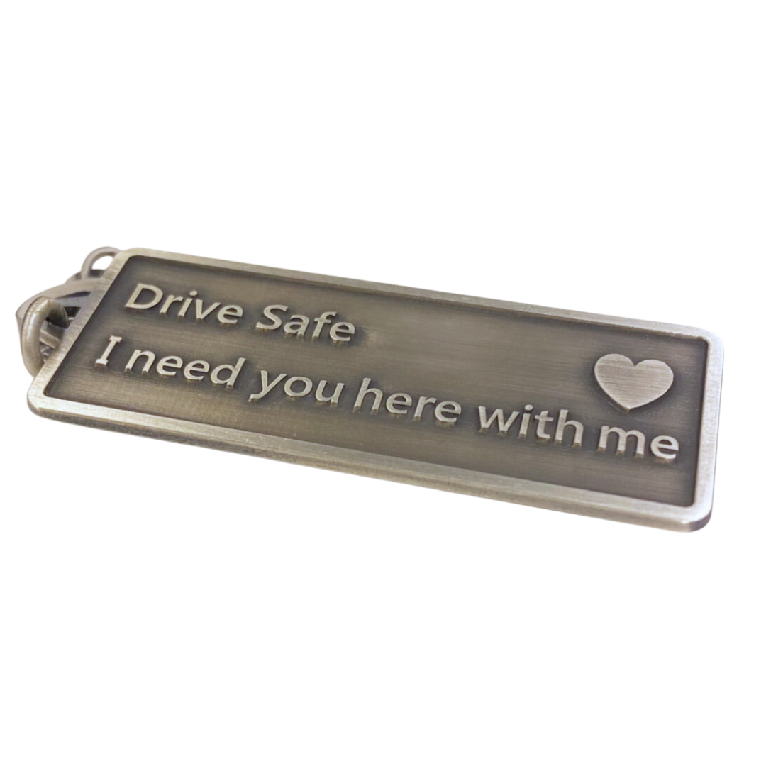 Drive Safe silver 925 keychain - Khaled Watches Lebanon