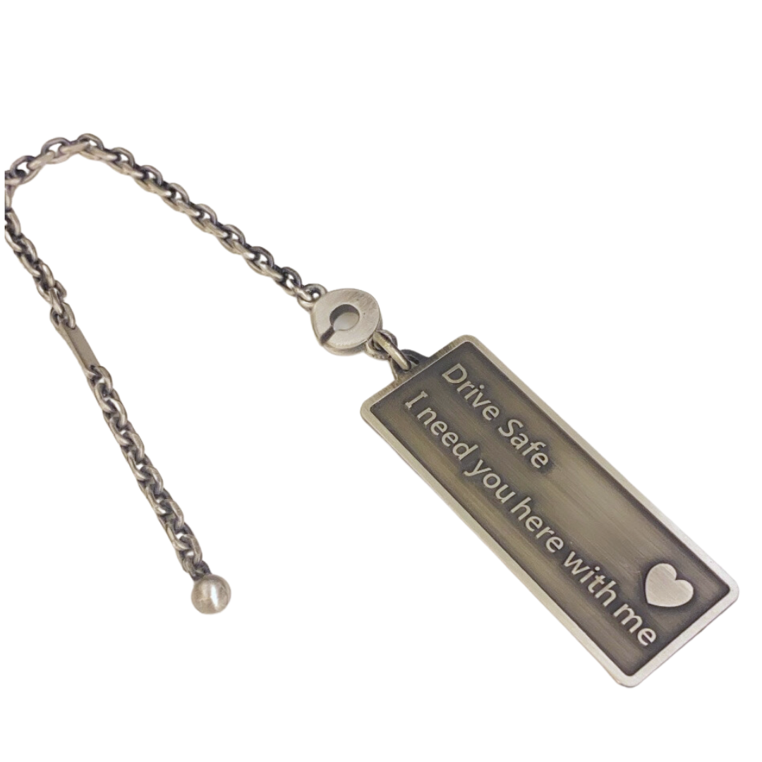 Drive Safe silver 925 keychain, handmade, Lebanon