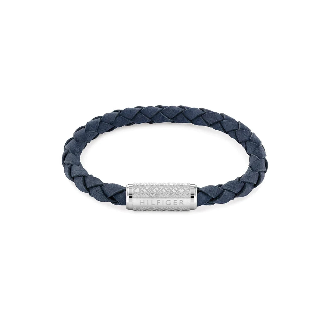 Tommy Hilfiger blue leather bracelet - Khaled Watches Lebanon
