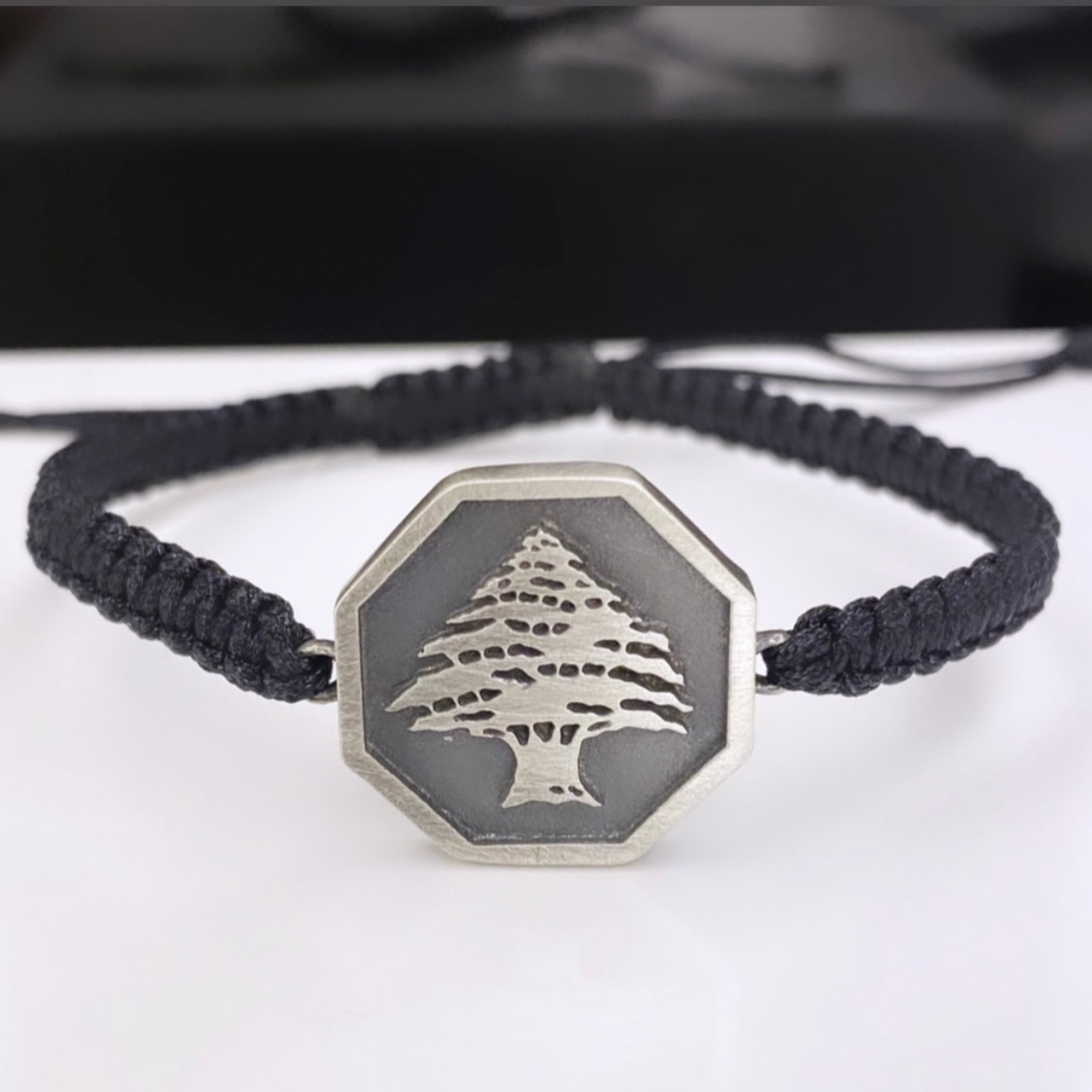 Cedar token silver 925 shamballa bracelet - Khaled Watches Lebanon