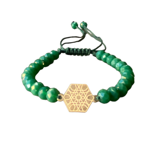 Arabesque bracelet green gold 18K - Khaled Watches Lebanon