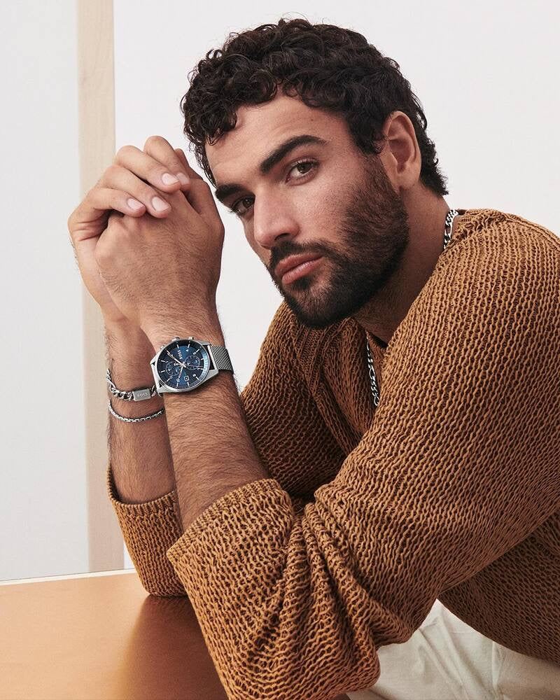 BOSS, SKY TRAVELLER MESH WATCH