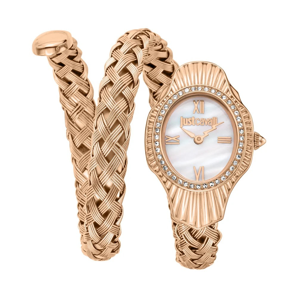 Just Cavalli Twined Rose Gold watch - Khaled Watches Lebanon