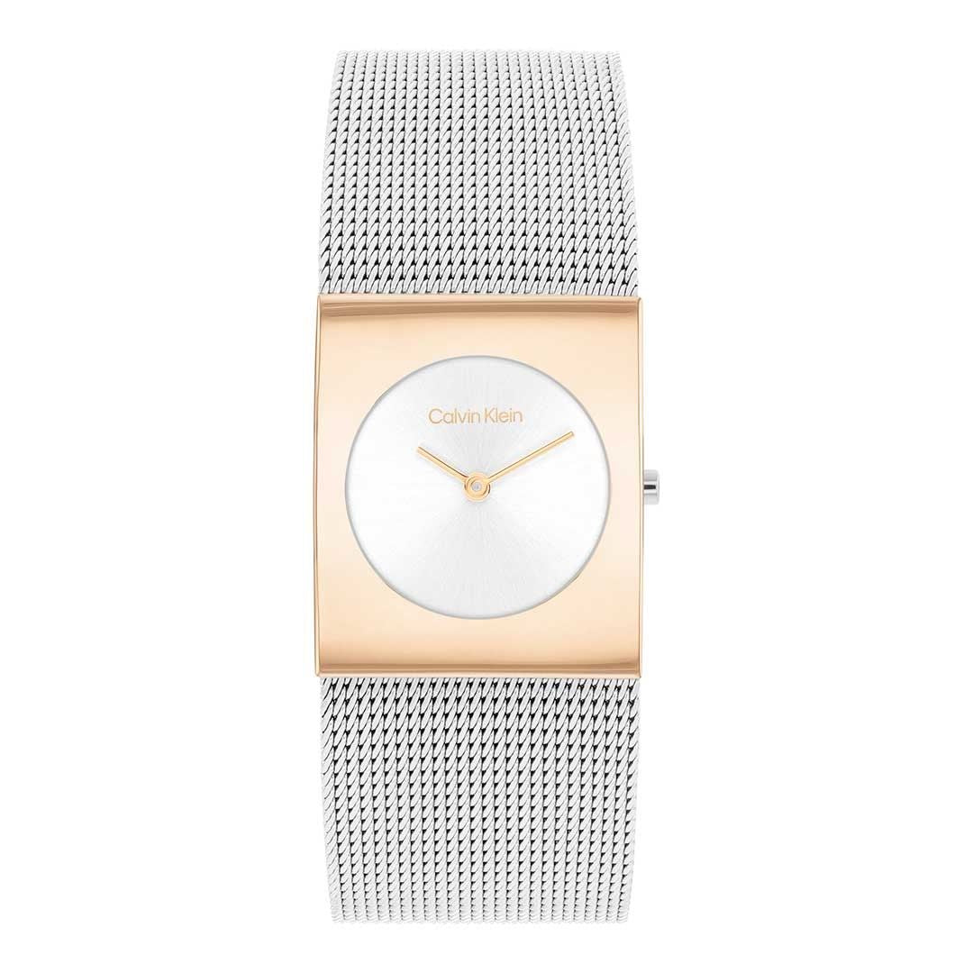 Calvin Klein Pulse Silver and Rose Gold watch - Khaled Watches Lebanon