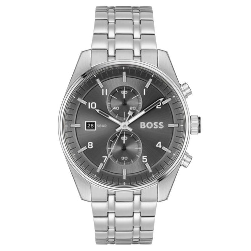 Boss Sky Traveller Grey men's watch - Khaled Watches Lebanon