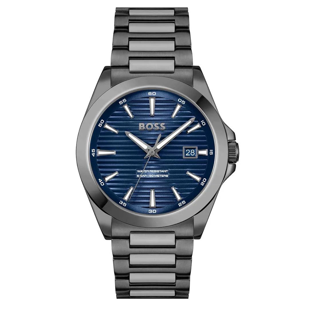 Boss Strike Gunmetal men's watch - Khaled Watches Lebanon