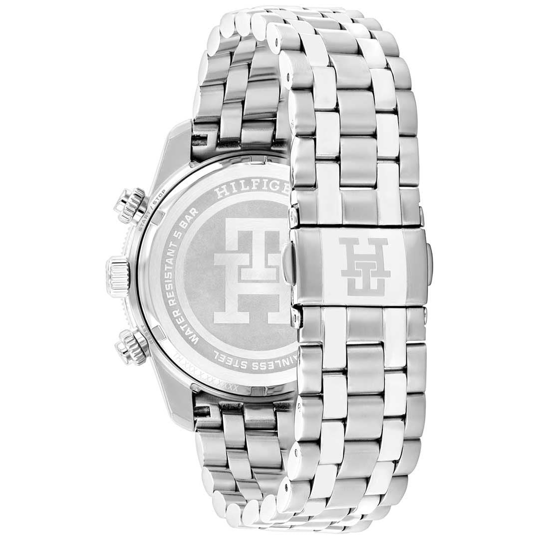 TOMMY HILFIGER, TH85 SILVER BLUE GREEN WATCH