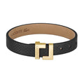 Lacoste Lura black leather bracelet - Khaled Watches Lebanon