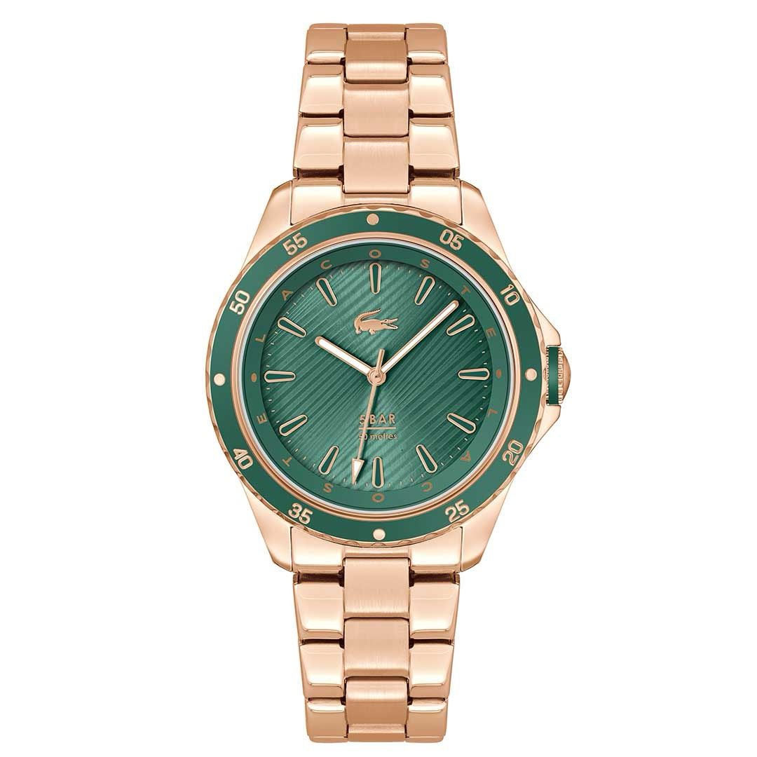 Lacoste Santorini Rose Gold Green watch - Khaled Watches Lebanon