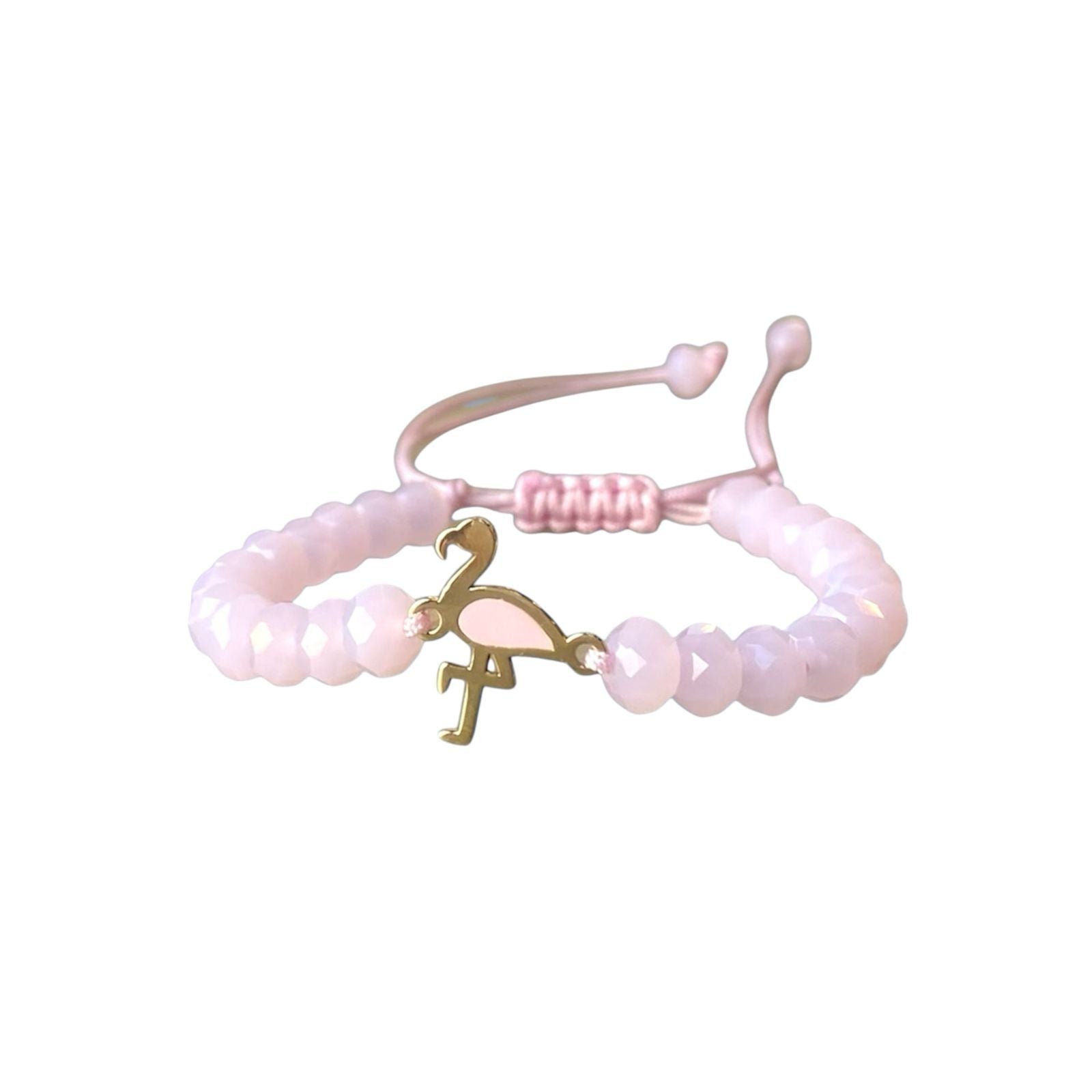 Flamingo gold 18K bracelet with pink enamel - Khaled Watches Lebanon