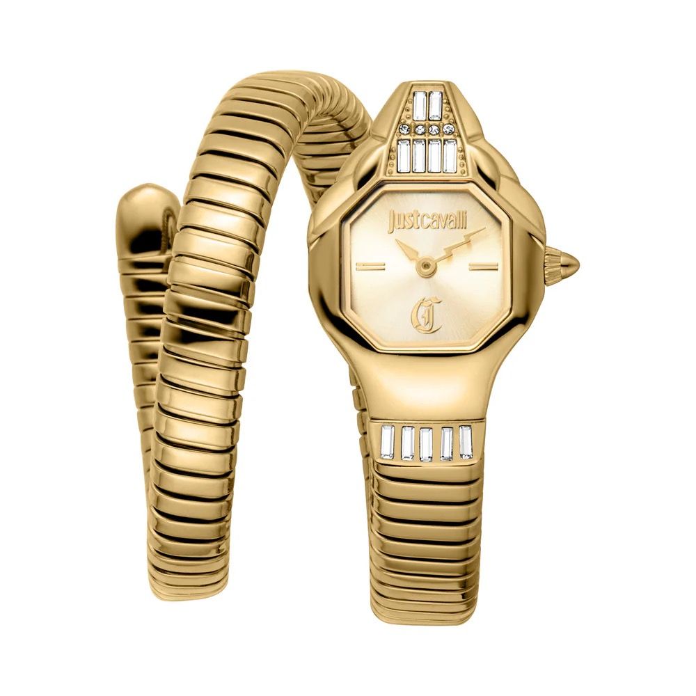 Just Cavalli Brilliant Snake Gold watch - Khaled Watches Lebanon