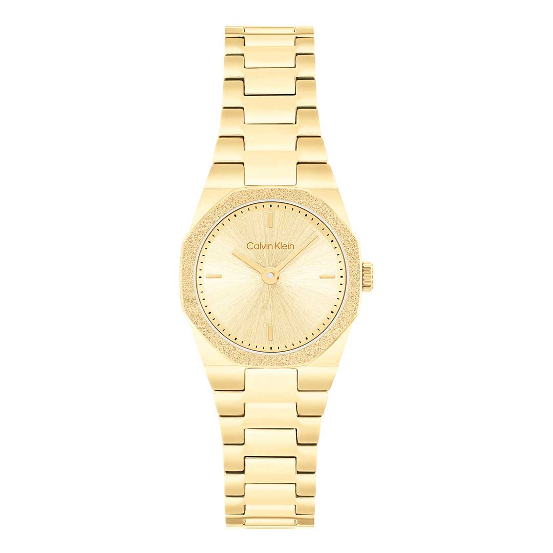 Calvin Klein Geometric Elegance gold watch - Khaled Watches Lebanon