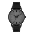Calvin Klein Linked black leather watch - Khaled Watches Lebanon