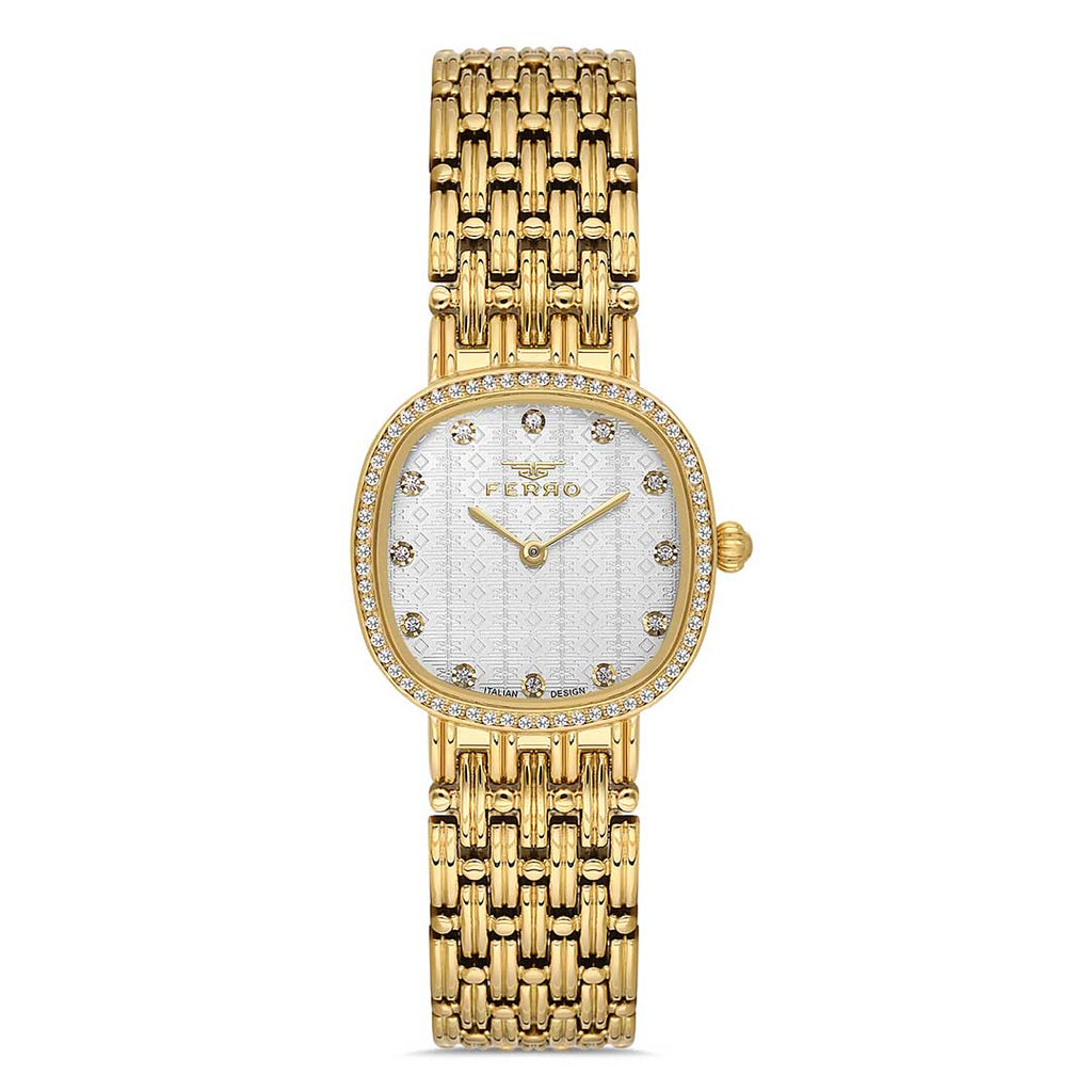 FERRO, FL21563A-B Yellow Gold Women's Watch - Khaled Watches Lebanon