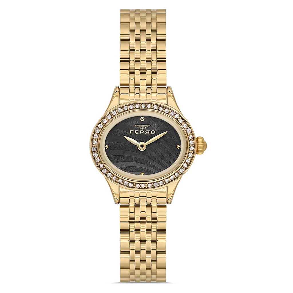 FERRO, FL21753A-B2 Yellow Gold Women's Watch - Khaled Watches Lebanon