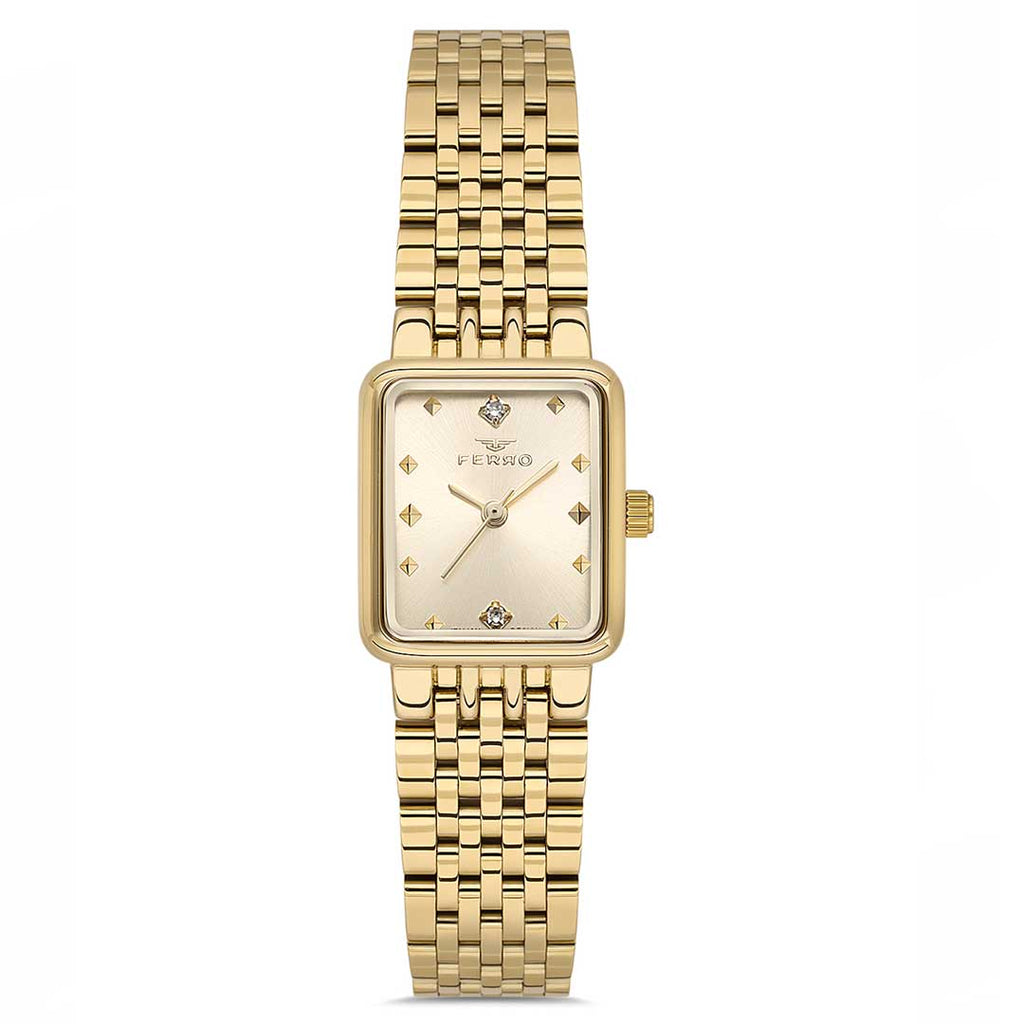 FERRO, FL21791A-B4 Yellow Gold Women's Watch - Khaled Watches Lebanon