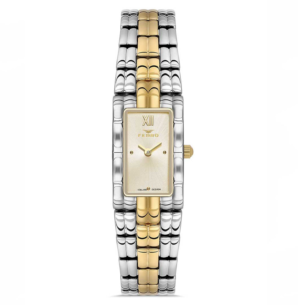 FERRO, FL40161A-D4 Two Tones Women's Watch - Khaled Watches Lebanon