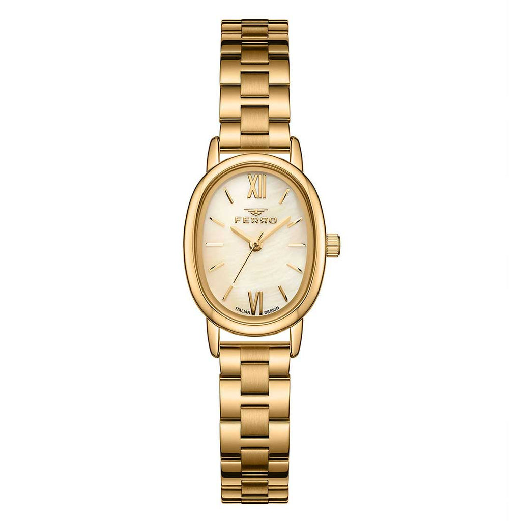 FERRO, FL40162A-B4 Yellow Gold Women's Watch - Khaled Watches Lebanon
