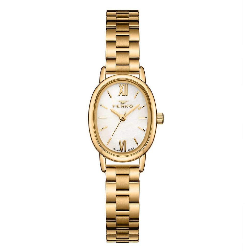 FERRO, FL40162A-B Yellow Gold Women's Watch - Khaled Watches Lebanon
